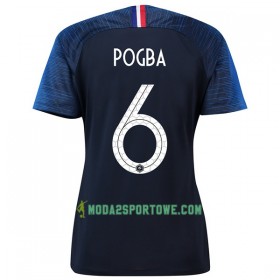 Koszulka Francja Pogba 6 Damska Mistrzostwa Świata 2018 Domowe Stroje Piłkarskie